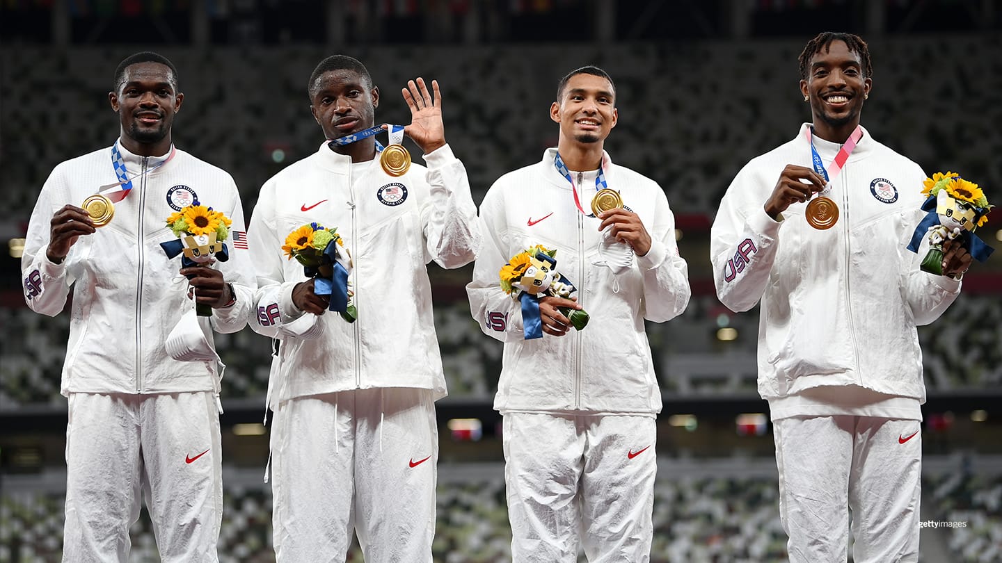 U.S. Men Win First Gold On Track At The Olympic Games Tokyo 2020